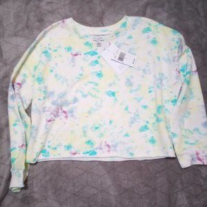 Tye-dye l/s crop shirt size L-New